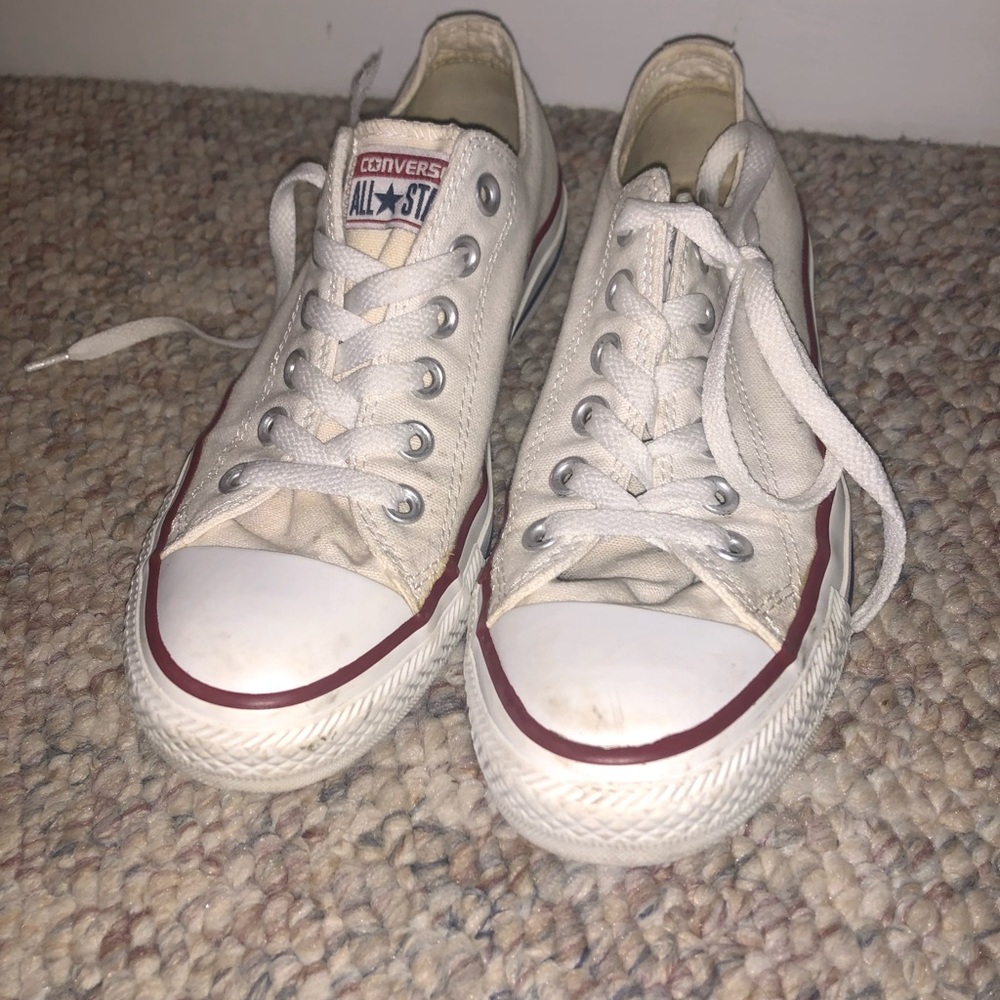 Converse white low top sneaker